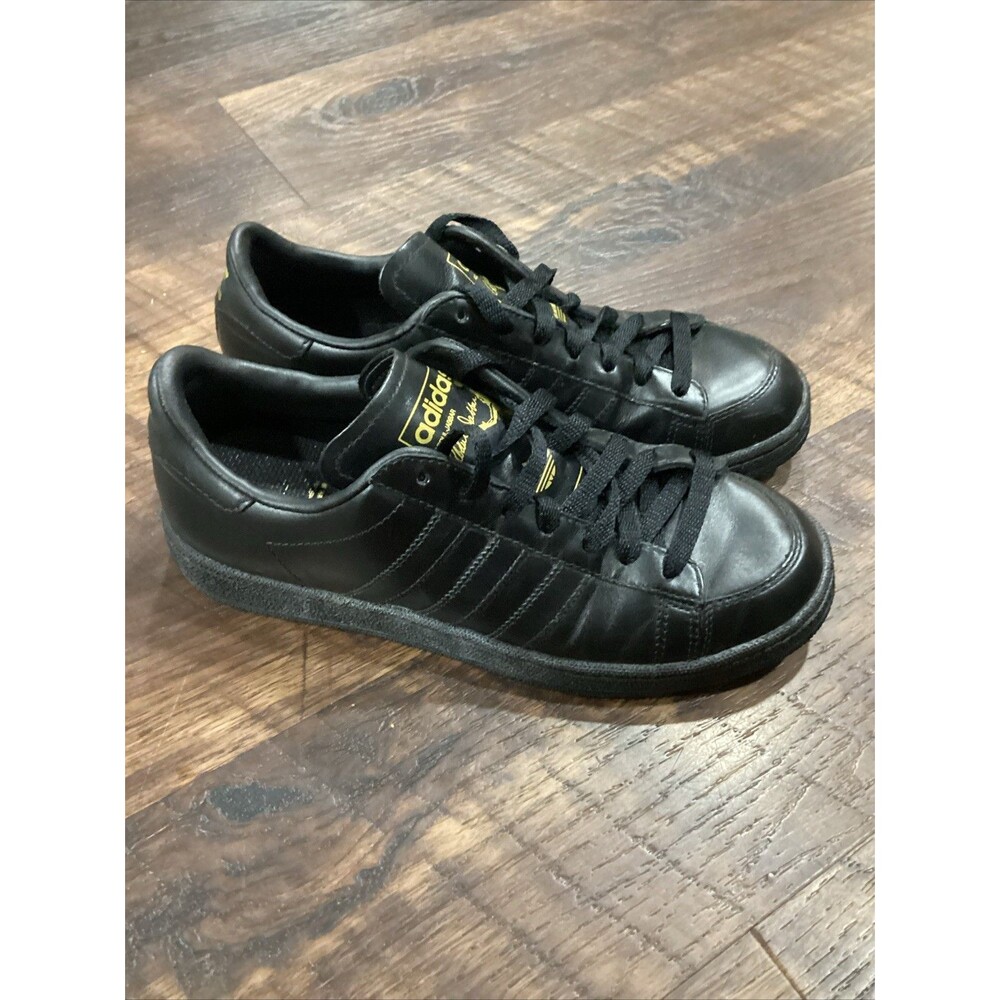 Kareem Abdul Jabbar adidas shoes men size 7 Low Top Black On Black 2005 ~ 117038